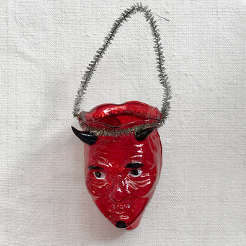 Nostalgic Red Krampus Lamp Light