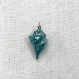 Nostalgic Blue Shell Ornament
