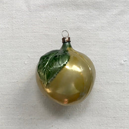 Large Nostalgic Yellow Apple Ornament