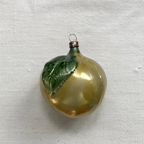 Large Nostalgic Yellow Apple Ornament