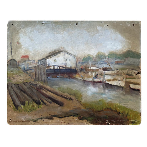 Mid 20th Century American "Sheepshead Bay" Painting