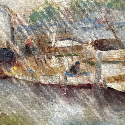 Mid 20th Century American "Sheepshead Bay" Painting