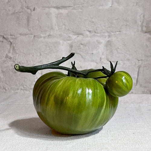 Double Porcelain Green Striped Tomatoes