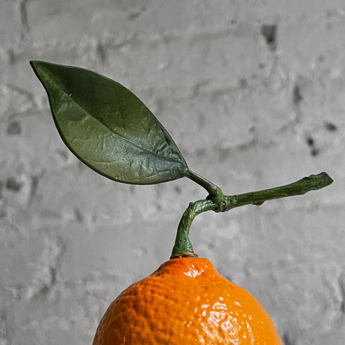 Porcelain Clementine with Leaf