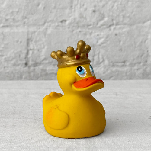 Small Lanco Rubber Duck with Jeweled Crown