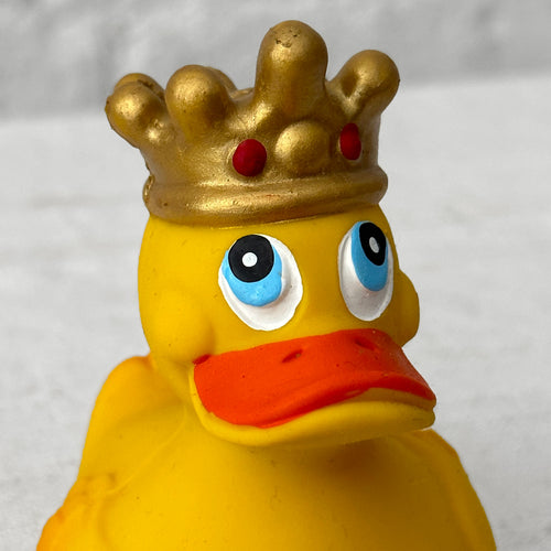 Small Lanco Rubber Duck with Jeweled Crown