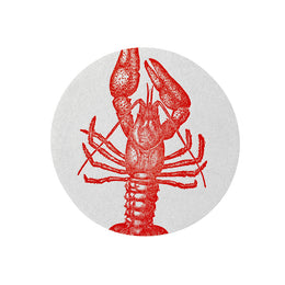 Set of 8 Letterpress Lobster Coasters