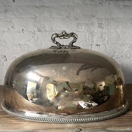 Antique Silver Plated Swedish Food Dome (No. 3)