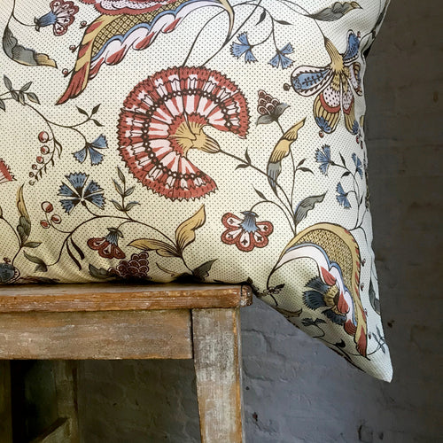 Large Jaipur Pillow (No. 57A) with Linen Backing
