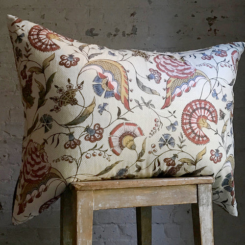 Large Jaipur Pillow (No. 57A) with Linen Backing