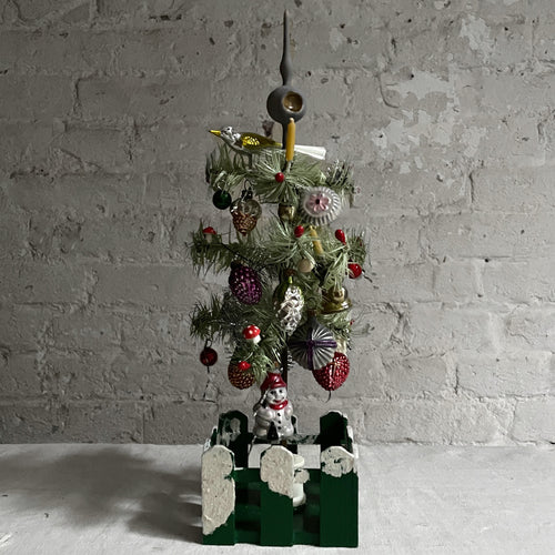 Nostalgic Decorated Tree with Paradise Garden Stand