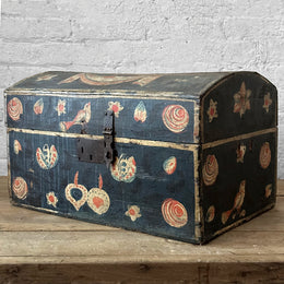 18th Century French Painted Trunk