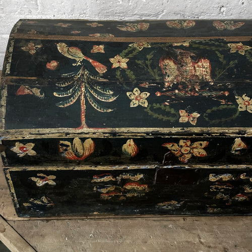 18th Century French Painted Trunk