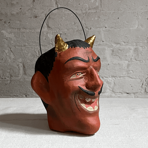 Mischievous Devil Bucket with Gold Horns