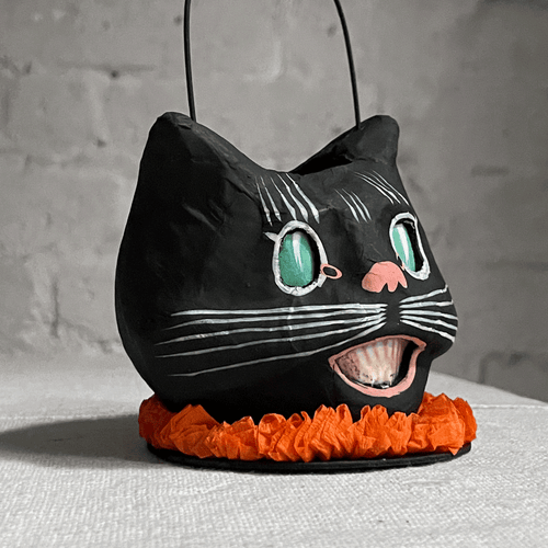 Mischievous Cat Bucket in Orange