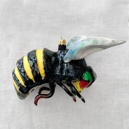 Large Dark Bumblebee Ornament