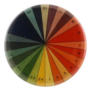 Color Spectrum available as a Pocket Mirror, Magnet, Button Pin, or Bottle Opener