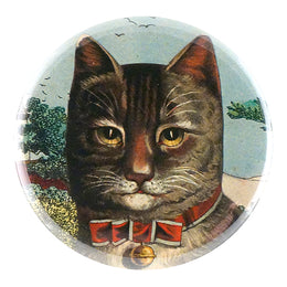Country Cat Pocket Mirror, Magnet, Button Pin or Bottle Opener
