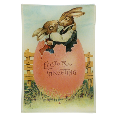 Easter Greeting (Embracing Rabbits)