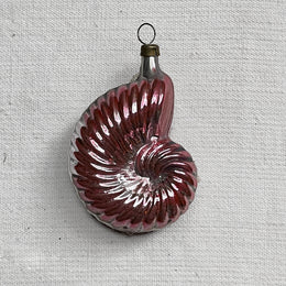 Nostalgic Pink Snail Ornament
