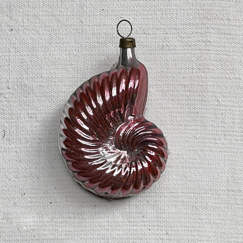 Nostalgic Pink Snail Ornament