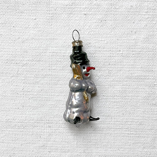 Nostalgic Snowman with Free Blown Nose Ornament