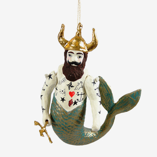 Poseidon Merman Ornament