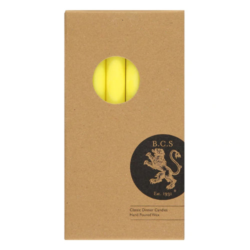 Set of 6 Candles in Primrose