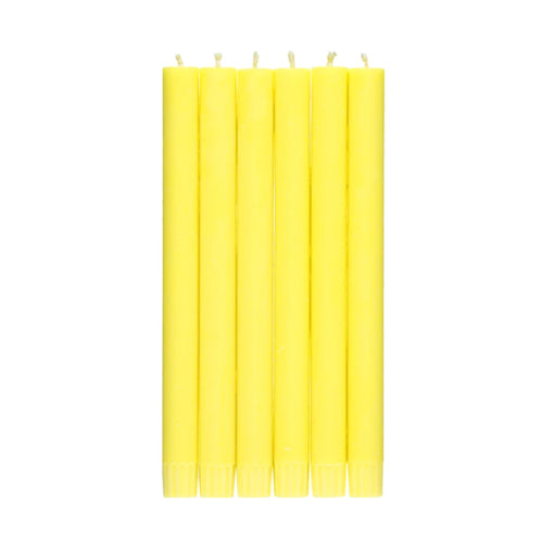 Set of 6 Candles in Primrose