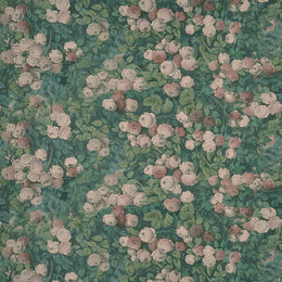Rose Mosaic Forest Fabric