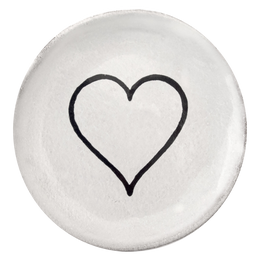 Heart Saucer (Line Heart)