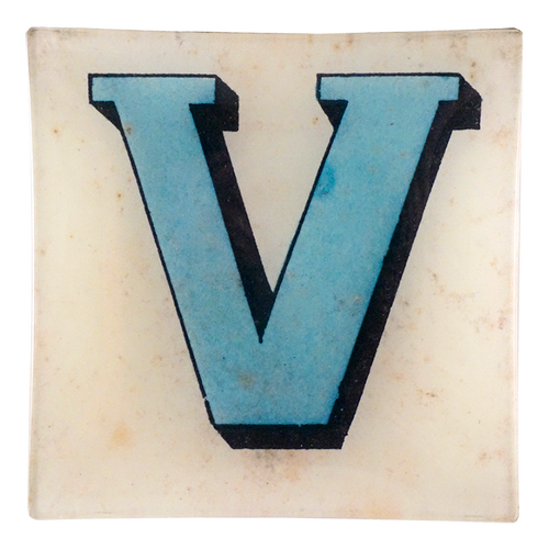 Block Letters V Block Letter V — John Derian Company Inc