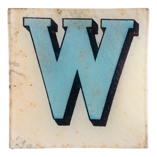 Block Letter W