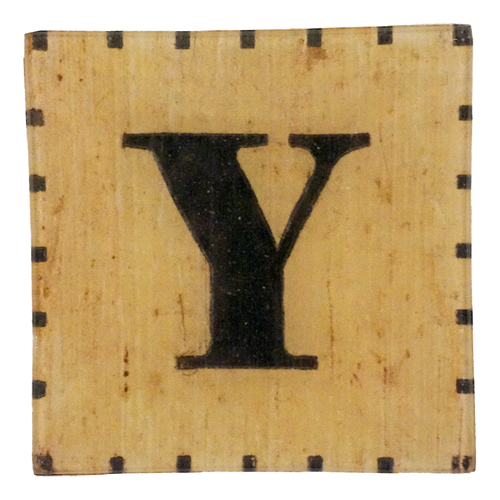 Red & White Letter Y