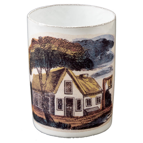 Vase with House Under Tree