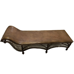 Antique Wicker Chaise